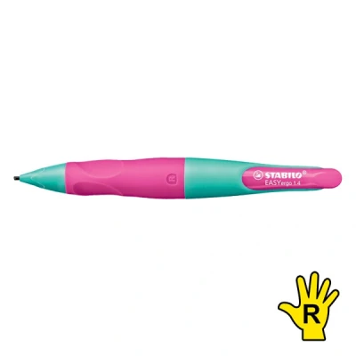 Image of Handwriting Pencil STABILO EASYergo 1.4 Right Handed Turquoise/Neon Pink