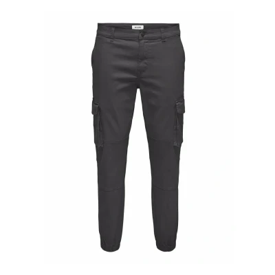 Image of Only &amp; Sons Men&#039;s Pants, Grey Pinstripe, 29W / 34L