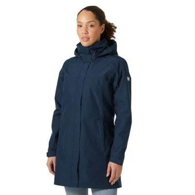Image of Helly Hansen ADEN LONG COAT Hardshell jacket, Women&#039;s, Size: Large, Navy