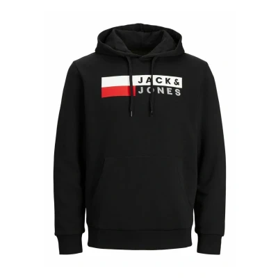 Image of Jack &amp; Jones Jjecorp Hoodie black, Men&#039;s, Size: 3XL, Black