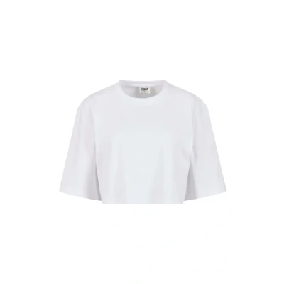 Image of Urban Classics Heavy Oversized Cropped Basic Tshirt, Women&#039;s, Size: 4XL, White