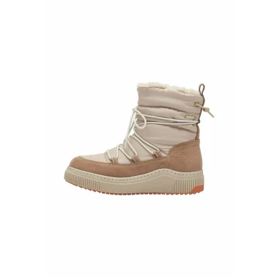 Image of Tamaris Winter boots, Women&#039;s, Size: 4, Beige Leather and textile