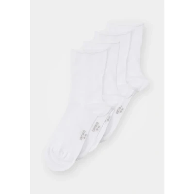 Image of camano Online 4 PACK Socks, Women&#039;s, Size: 2.5 5, White