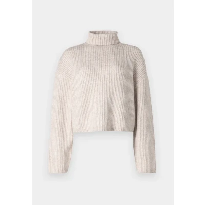 Image of ONLY Onlmelanie Rollneck Jumper oatmeal, Women&#039;s, Size: XS, Oatmeal