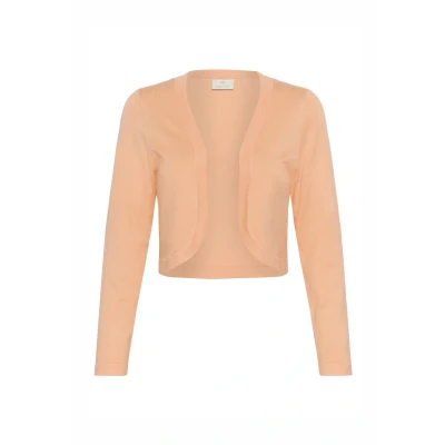 Image of Kaffe Astrid Bolero Cardigan, Women&#039;s, Size: Large, Peach nectar