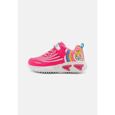 Image of Geox Light UP Nintendo Assister GIRL Trainers for kids, Size: 3, Fuchsia Textile/synthetics