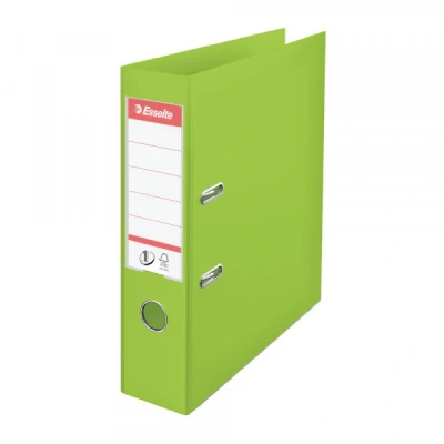 Image of Esselte No.1 VIVIDA A4 Plastic Lever Arch File 75mm Green Pack of 10