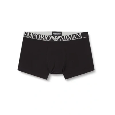 Image of Emporio Armani Trunk 3 PACK Pants, Men&#039;s, Size: XL, Nero/black
