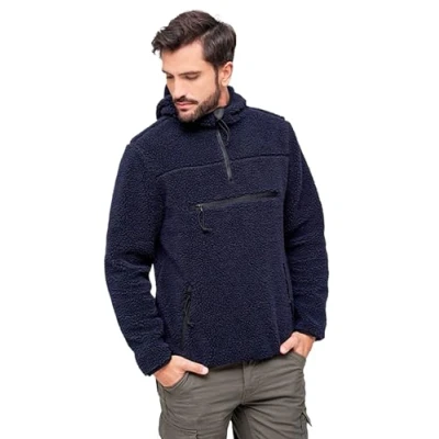 Image of Brandit Fleece jumper, Men&#039;s, Size: 5XL, Navy