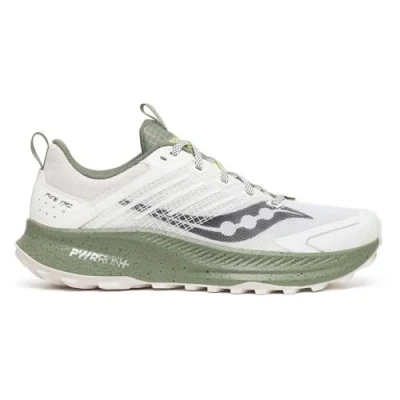 Image of Saucony RIDE TR2 Trail running shoes, Men&#039;s, Size: 9, White/olivine Textile/synthetics