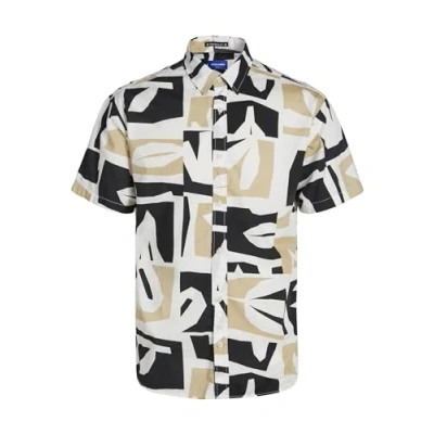 Image of Jack &amp; Jones Jorjoshua Aruba Shirt Shirt, Men&#039;s, Size: Small, Fields of rye