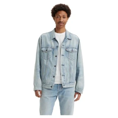 Image of Levi&#039;s Relaxed FIT Trucker Denim jacket, Men&#039;s, Size: Large, A bright light