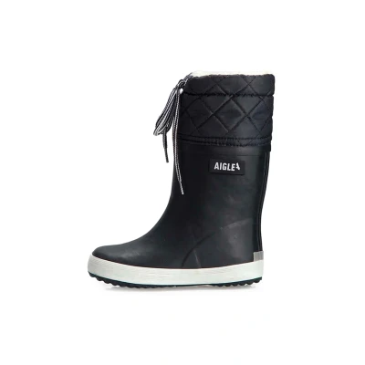 Image of Aigle Unisex Kid&#039;s Giboulee 2 Rain Boot, Marine Blanc, 7 UK Child