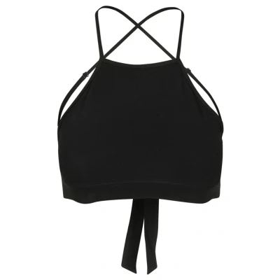 Image of Urban Classics Ladies Triangle TOP Top, Women&#039;s, Size: XS, Black