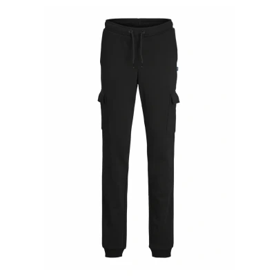 Image of JACK &amp; JONES Boy&#039;s Jpstgordon Jjbradley Sweat Cargo Pan Jnr Tracksuit Bottoms, Black, 176