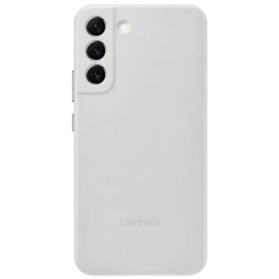Image of Samsung Leather Back Cover Grey Galaxy S22+