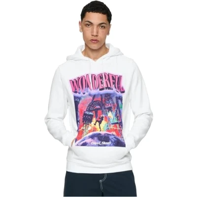 Image of Mister Tee Wonderful Hoody Hoodie, Men&#039;s, Size: XXL, White