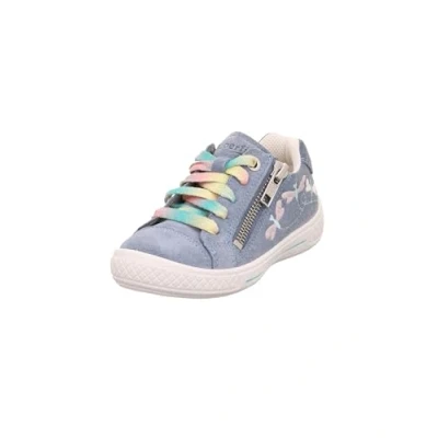 Image of Superfit Tensy Trainers for kids, Size: 10/10.5K, Blau/rosa Suede