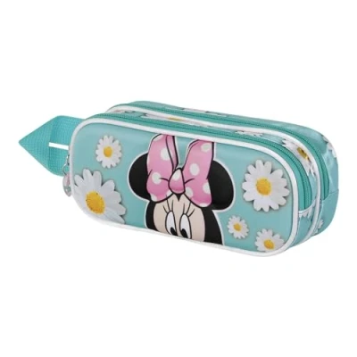 Image of Disney Minnie Mouse Spring 3D Double Pencil Case, Blue, 22 x 9.5 cm, One Size, Case