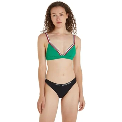 Image of Tommy Hilfiger Tonal LOGO Bikini bottoms, Women&#039;s, Size: Small, Black