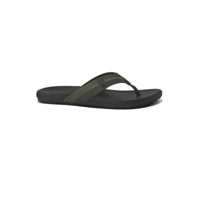 Image of Reef Cushion Phantom 2.0 Tbar sandals, Men&#039;s, Size: 12, Olive gum shoes