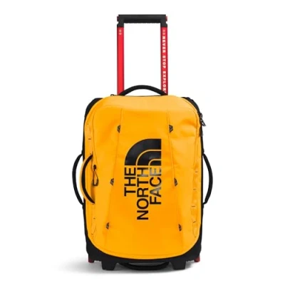 Image of The North Face BASE CAMP Rolling Thunder Unisex Wheeled suitcase, Size: One Size, Summit gold/black