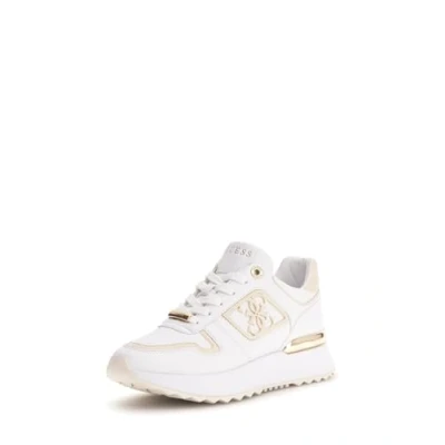 Image of Guess Koyaa Trainers, Women&#039;s, Size: 3, White/cream Pu