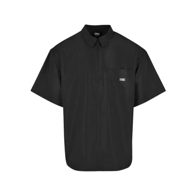 Image of Urban Classics Shirt, Men&#039;s, Size: XL, Black