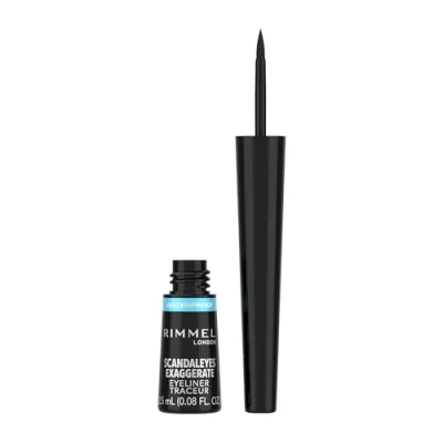 Image of Rimmel London Exaggerate Waterproof Liquid Eyeliner 01 Black, 2.5ml