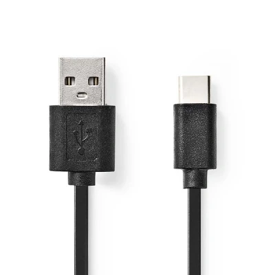 Image of NEDIS USB 2.0 Cable Type C Male A 0.1 m Black
