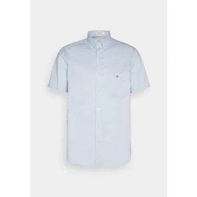 Image of GANT Men&#039;s REG POPLIN SS Shirt, Light Blue, M, M