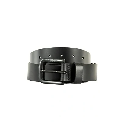 Image of Levi&#039;s Men&#039;s Seine Metal Belt, Regular Black, 75 cm