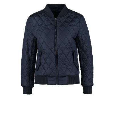 Image of Urban Classics Bomber Jacket, Women&#039;s, Size: Large, Navy