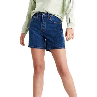 Image of Levi&#039;s 501 MID Thigh Shorts Denim shorts, Women&#039;s, Size: 24, Charleston shadow