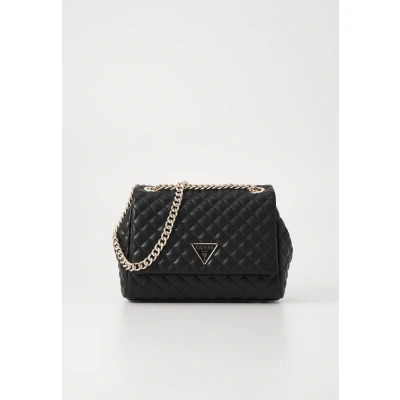Image of Guess Rianee Xbody FLAP Handbag, Women&#039;s, Size: One Size, Black