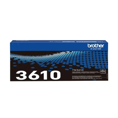 Image of BROTHER TN3610 Toner Cartridge Ultra High Yield Black Up to 18,000 pages Genuine Supplies