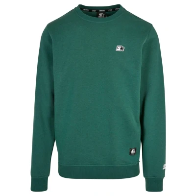 Image of Starter Essential Crewneck Sweatshirt, Men&#039;s, Size: Small, Darkfreshgreen