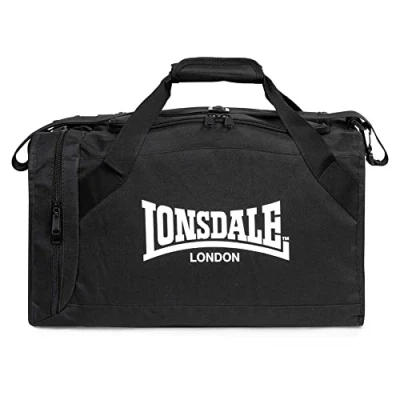 Image of Lonsdale Syston Holdall, Size: One Size, Black white