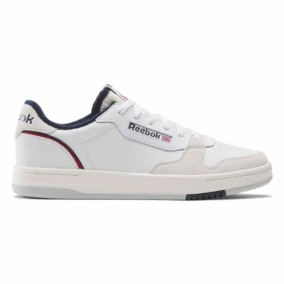 Image of Reebok Classic Phase Court Unisex Trainers white/offwhite/dark blue, Size: 7, White/off white/dark blue Leather
