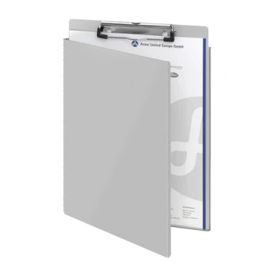 Image of Westcott A4 Aluminium Clipboard with Protective Cover and Hook