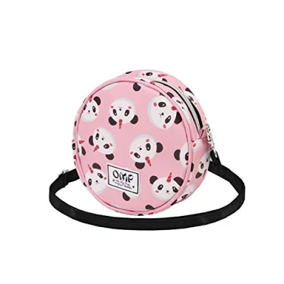 Image of Oh My Pop! Pandicorn Rosa Round Shoulder Bag, Pink, 18.5 x cm, One Size, Bag