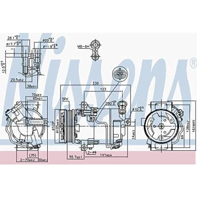 Image of Compressor, air conditioning NISSENS 89216