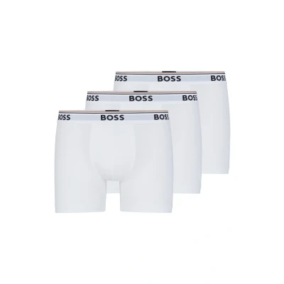 Image of BOSS Power 3 PACK Pants, Men&#039;s, Size: XS, White