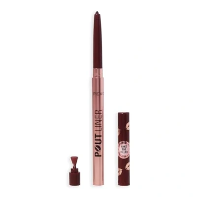 Image of Makeup Revolution Pout Bomb Plumping Lip Liner 0.2g (Various Shades) Deepest Mauve