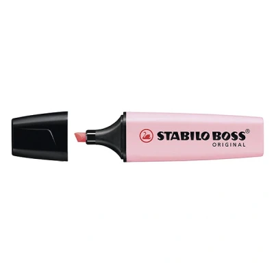 Image of Highlighter STABILO BOSS ORIGINAL Pastel Pack of 10 Pink Blush