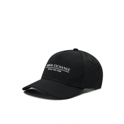 Image of Armani Exchange Baseball HAT Unisex Cap, Size: One Size, Black