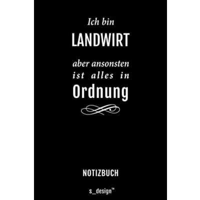 Image of Notizbuch für Landwirte/Landwirt/Landwirtin: Originelle Geschenk Idee (120 Seiten liniertes blanko Papier)