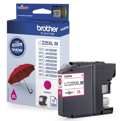 Image of MFC J4420DW Brother LC 225XLM high capacity magenta ink cartridge (original Brother)