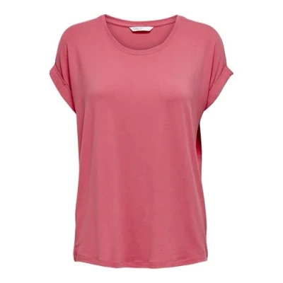 Image of ONLY Cayenne Basic Tshirt, Women&#039;s, Size: Small, Tea rose