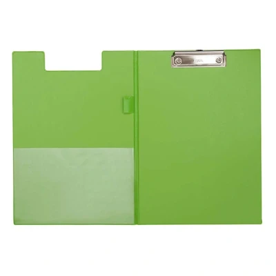 Image of MAUL A4 Writing Case, Cardboard Folder with Foil Cover for Folding, Document Compartment Paper, Practical Bag Hanging, Briefcase Office, Green